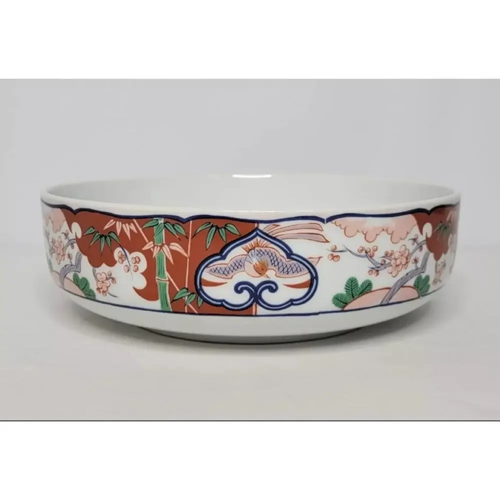 Vintage Georges Briard Heirloom Imari Fine China Large Serving Bowl Oriental 10" - Picture 1 of 16